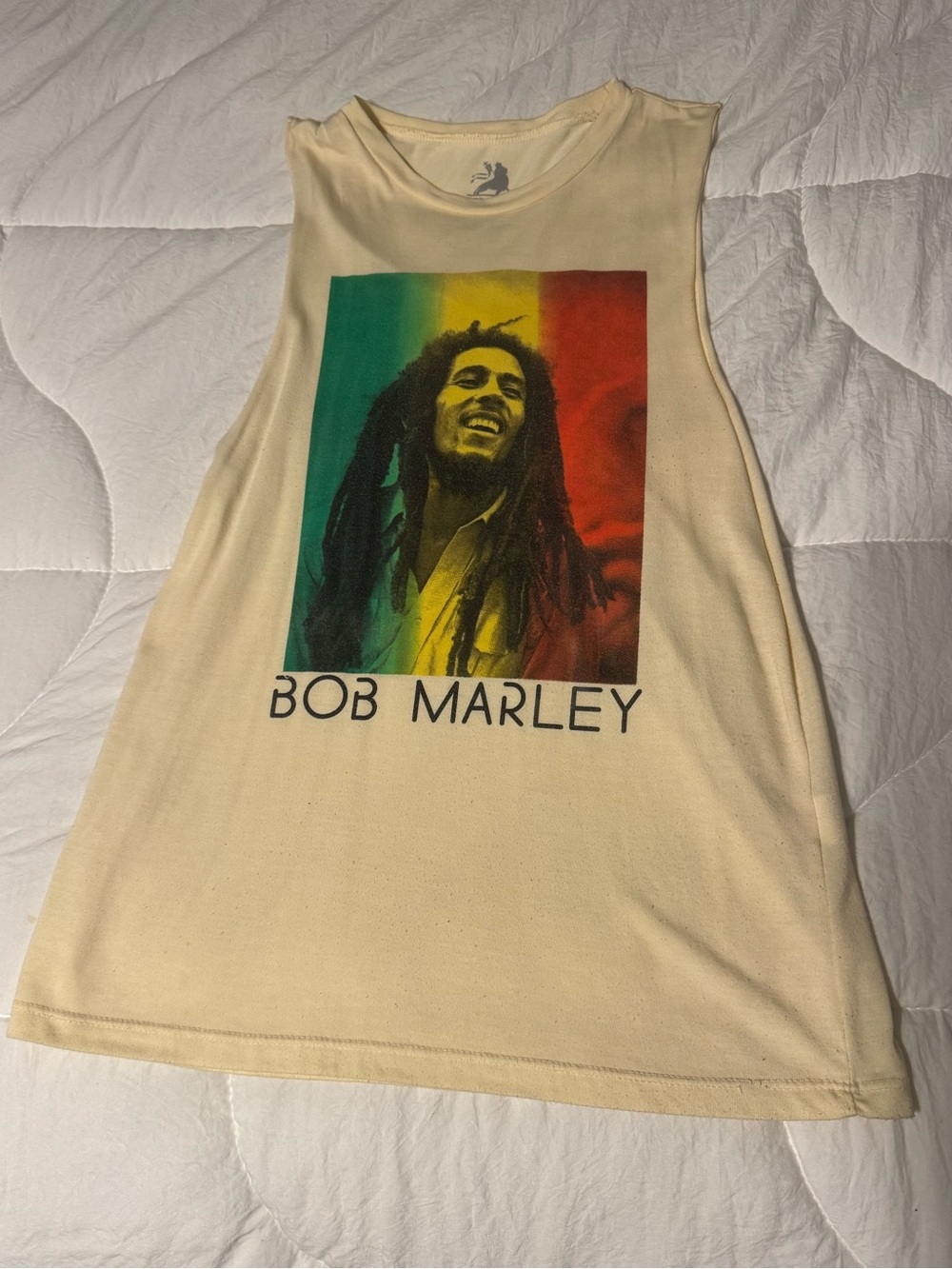 Bob Marley Sleeveless Tank Top ZION Sz M FESTIVAL REGGAE  HIPPIE SKATER CUTE!